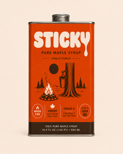 Sticky Amber maple syrup